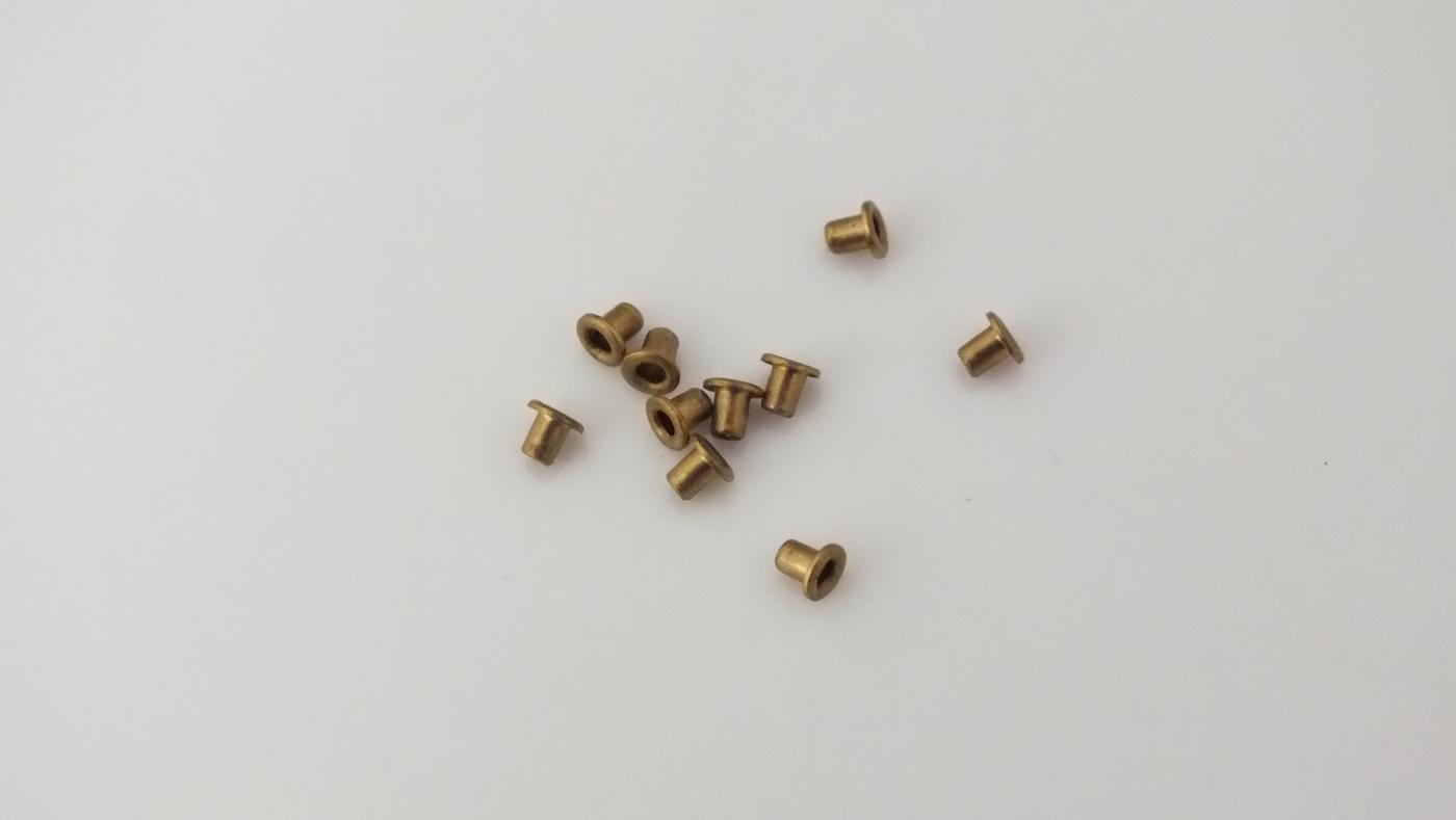 MS21 # HORNBY TRIANG EYELET RIVETS FOR PICKUPS  X 10           E3E