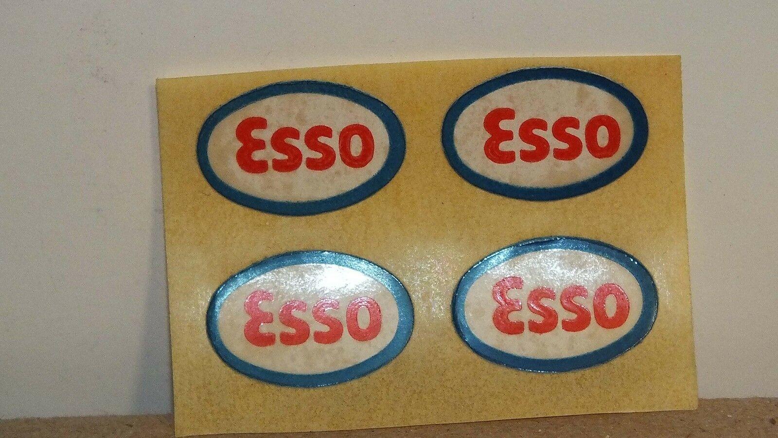 KC062  #   PKT 4 HORNBY TRIANG  DECALS ESSO TANKER LOGOS      X17C
